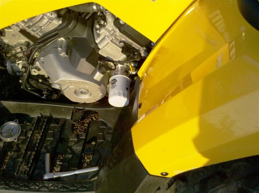 MrRPM Oil Filter Adapter WriteUp CanAm ATV Forum